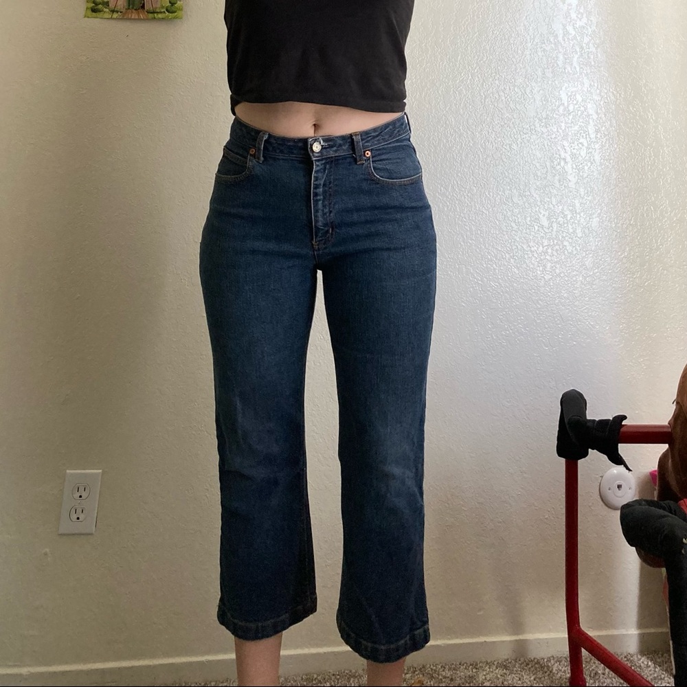 Mid Rise crop boot cut jeans - Picture 2 of 5